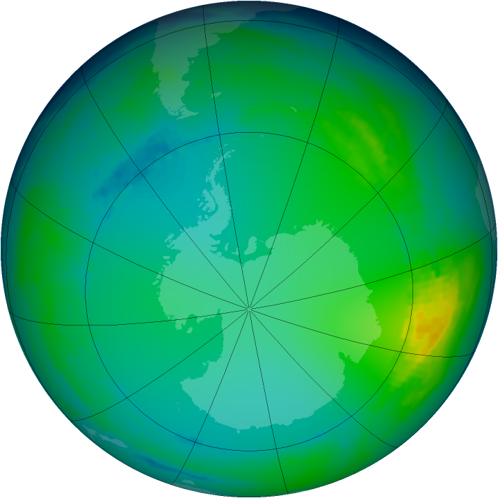 Ozone Map 1992-07-02